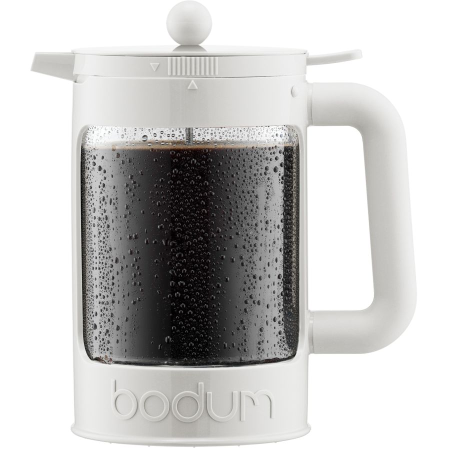 Bodum Bean Set 12 koppars cold brew kaffekanna 1500 ml, vit