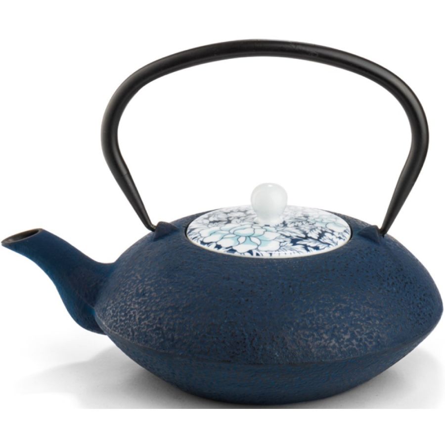 Bredemeijer Yantai Teapot 1200 ml Cast Iron, Dark Blue