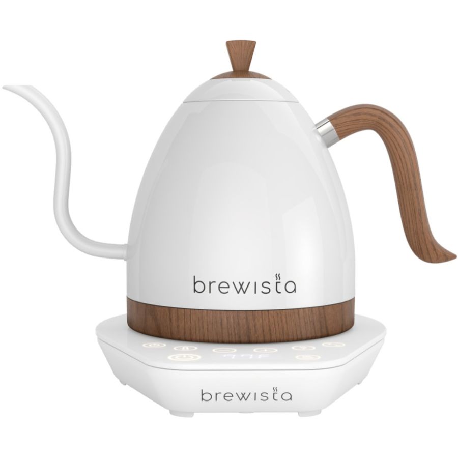 Brewista Artisan Gooseneck vattenkokare med temperaurinställning 1 l, pärlvit