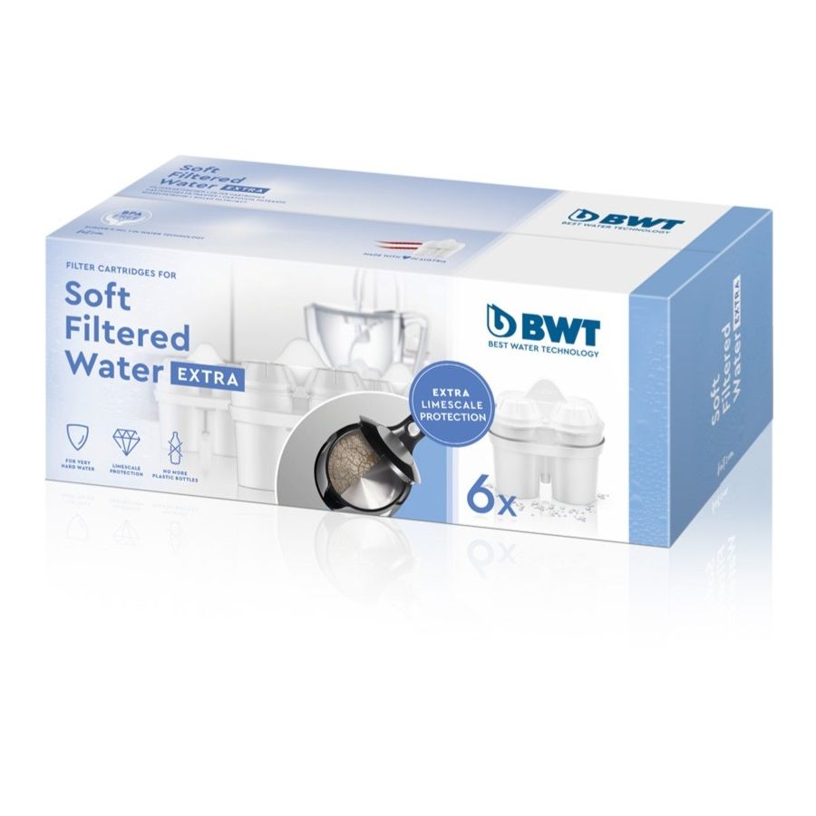 BWT Soft Filtered Water EXTRA vattenfilterpatron, 6 st.