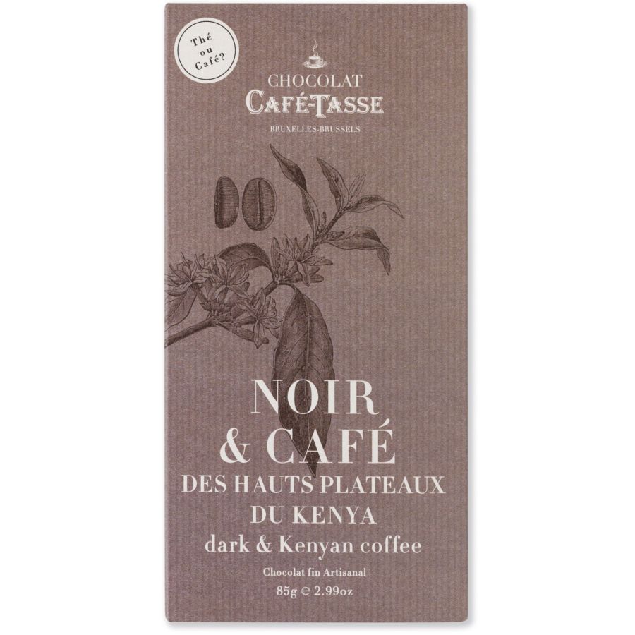 Café-Tasse mörk choklad & kenyanskt kaffe 85 g