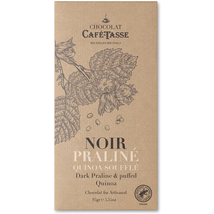 Café-Tasse mörk chokladpralin & puffad quinoa 95 g