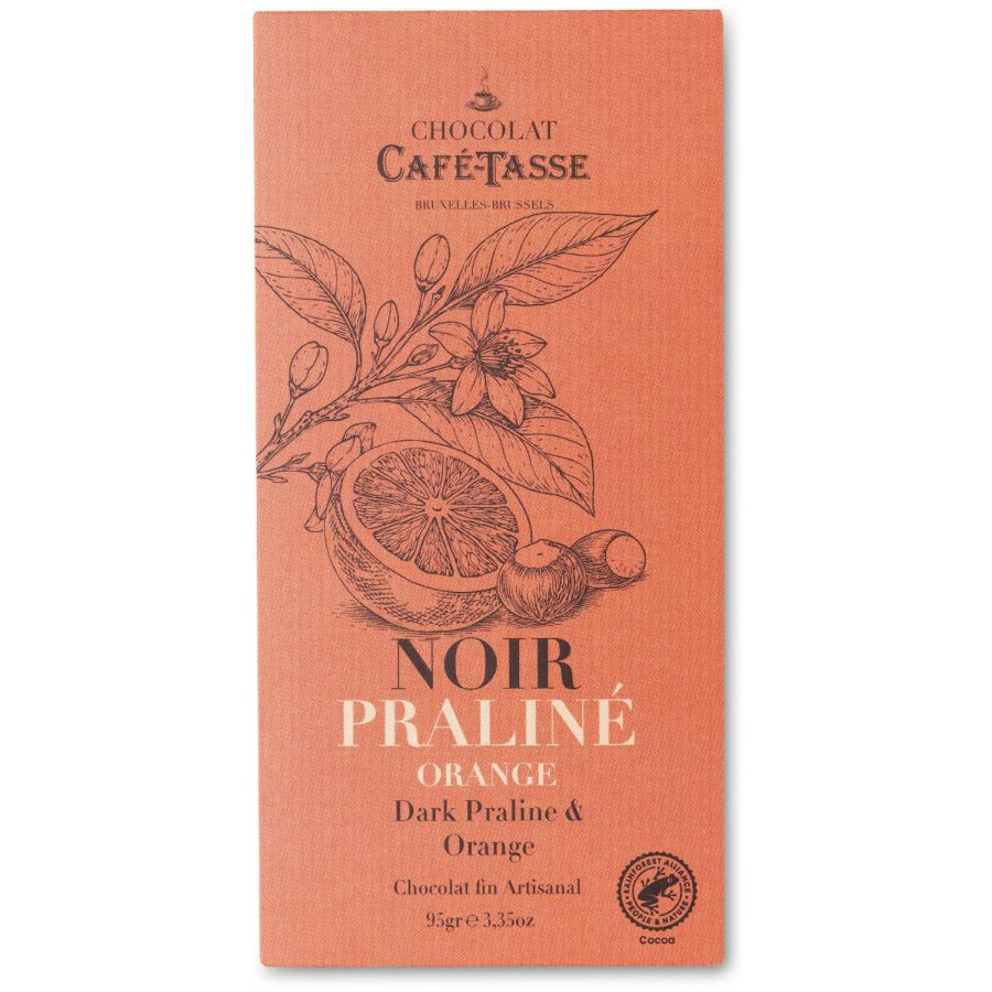 Café-Tasse mörk choklad med apelsinpralin 95 g