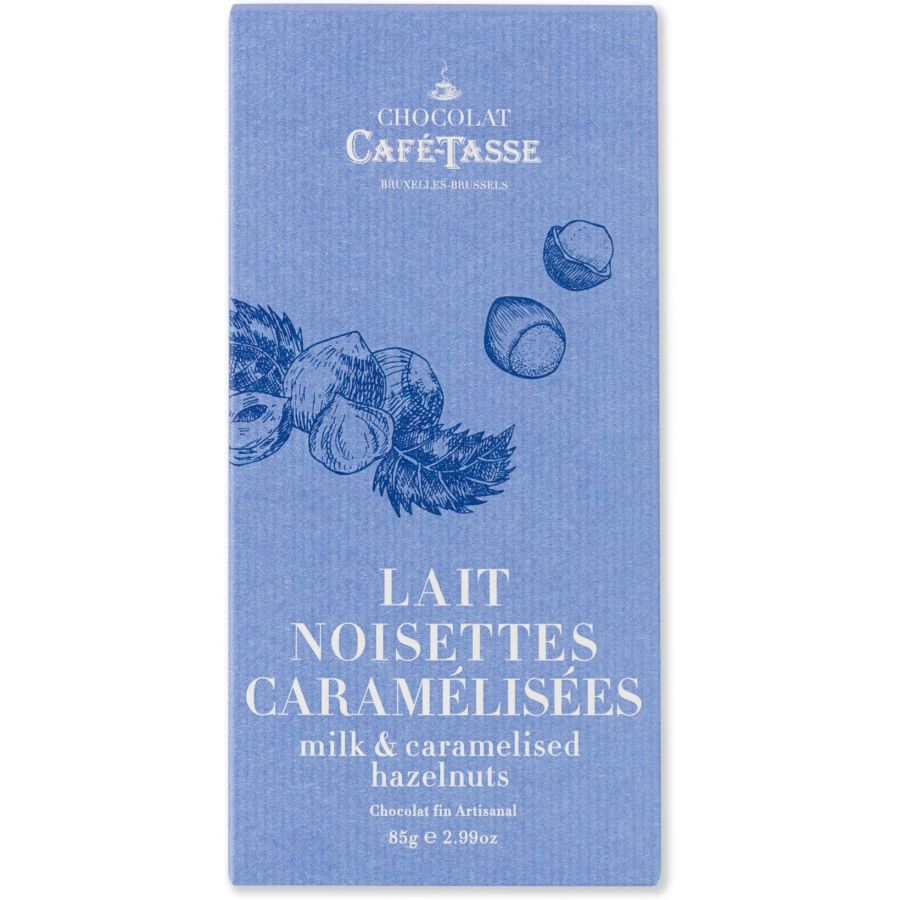 Café-Tasse mjölkchoklad & saltade karamelliserade hasselnötter 85 g