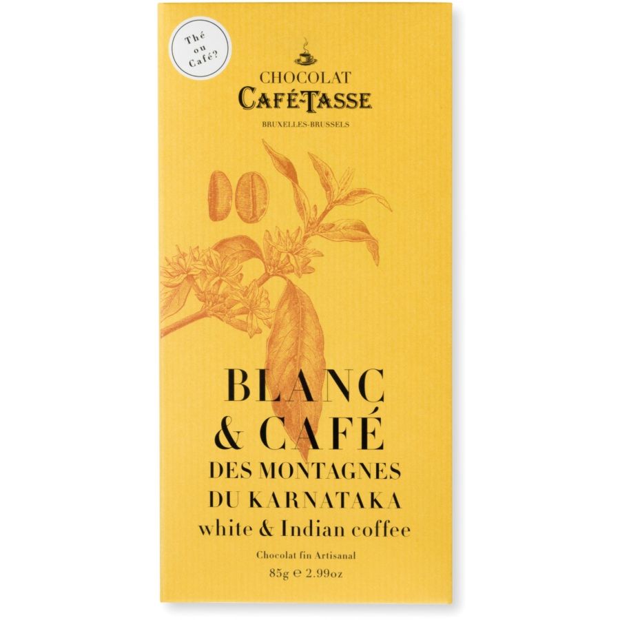 Café-Tasse vit choklad & indiskt kaffe 85 g