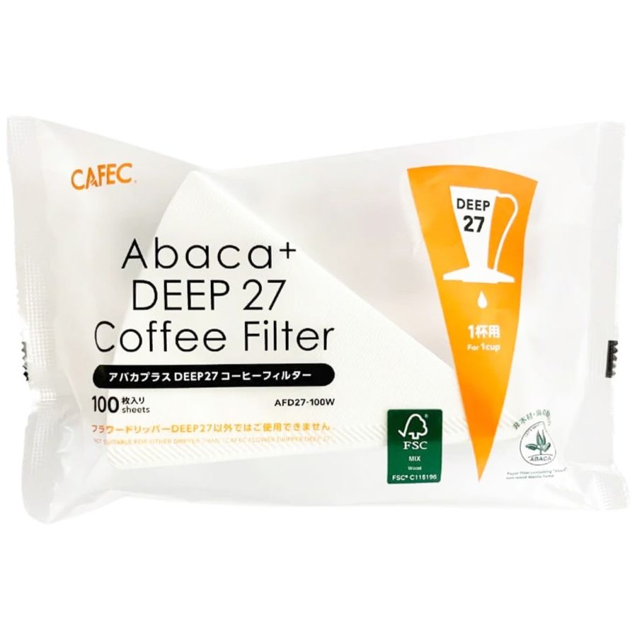 CAFEC Abaca+ Deep 27 filterpapper, 100 st.