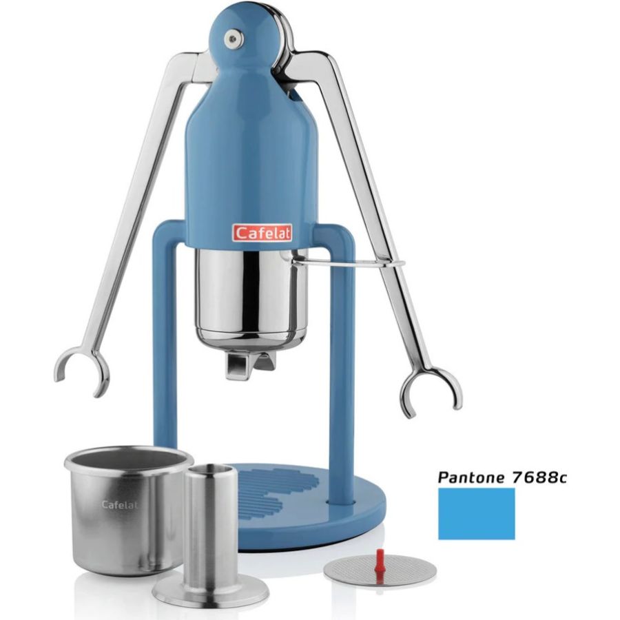 Cafelat Robot Regular manuell espressomaskin, blå