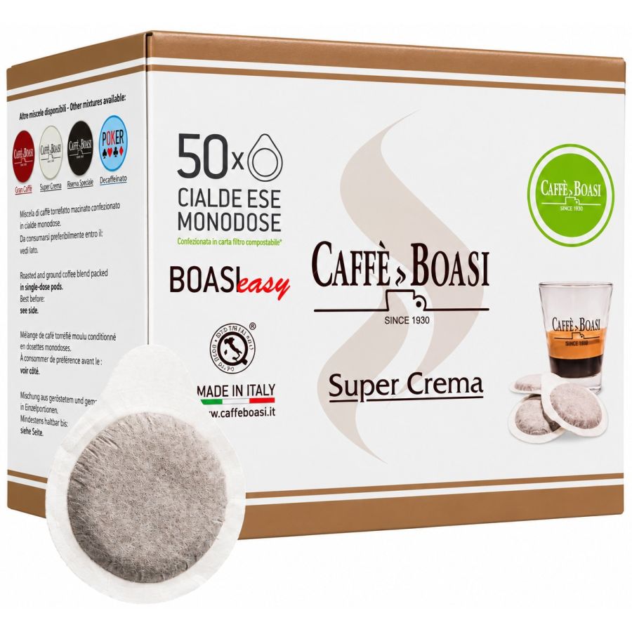 Caffè Boasi Super Crema E.S.E. espresso pods 50 st.