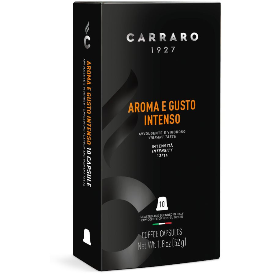 Carraro 1927 Aroma e Gusto Intenso Premium Nespresso-kompatibel kaffekapsel 10 st