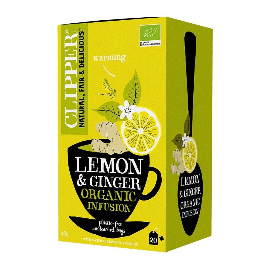 Clipper Organic Lemon & Ginger Infusion 20 tepåsar