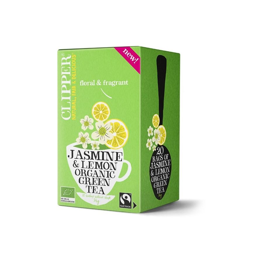 Clipper Jasmine & Lemon Organic Green Tea 20 tepåsar