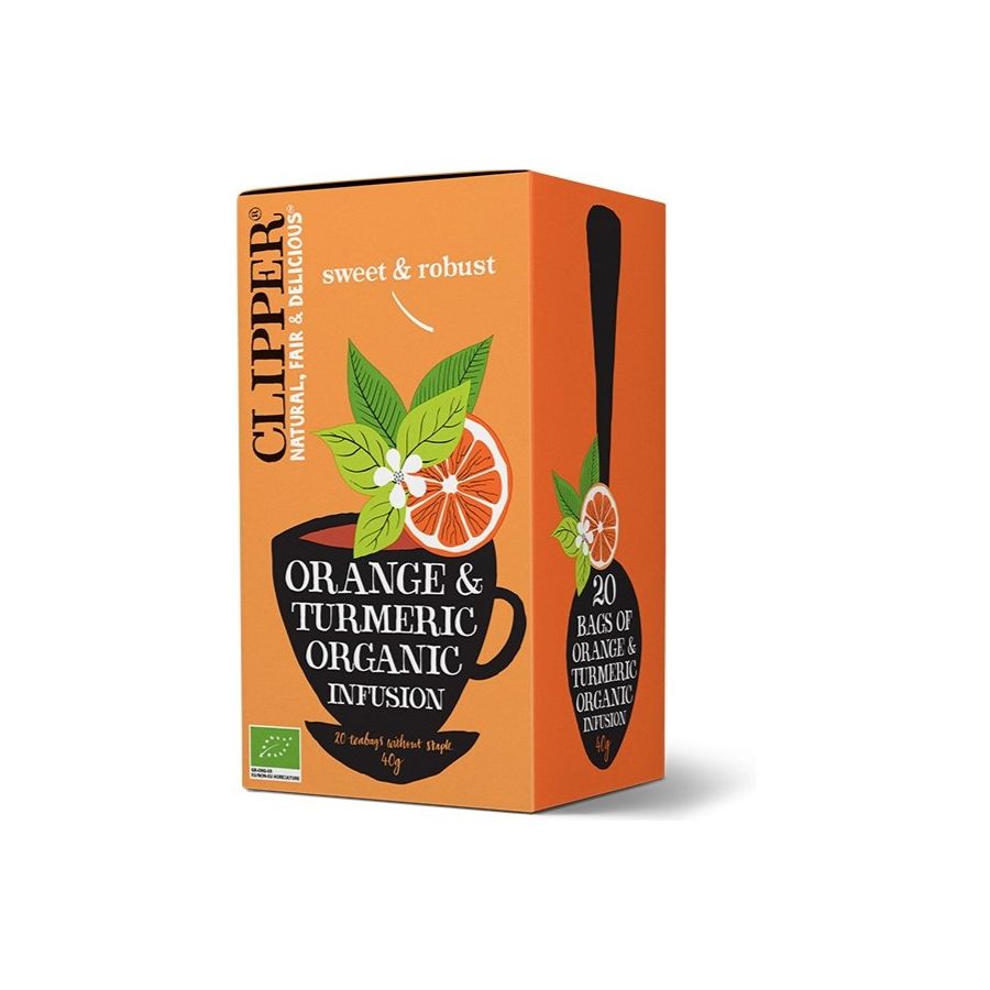 Clipper Orange & Turmeric Organic Infusion 20 tepåsar