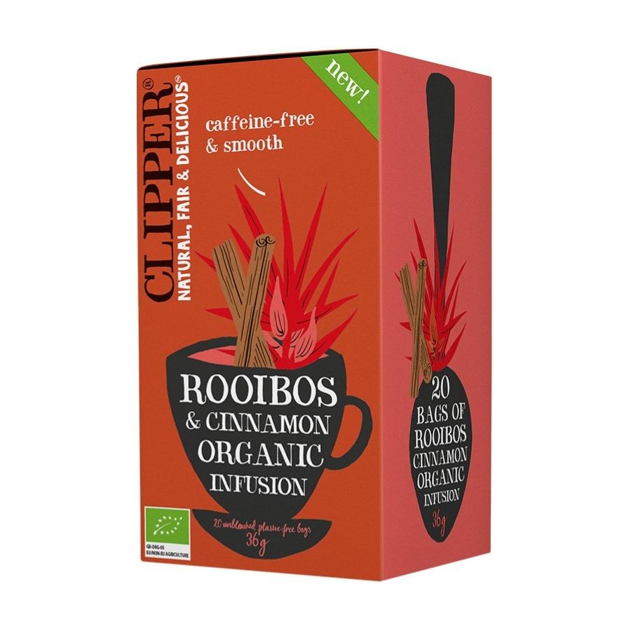 Clipper Organic Rooibos & Cinnamon Infusion, 20 Tea Bags