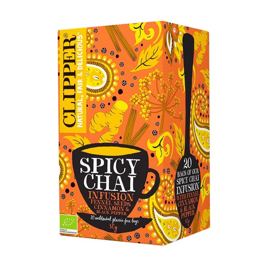 Clipper Organic Spicy Chai Infusion, 20 tepåsar