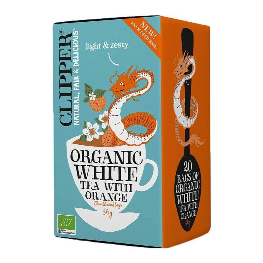 Clipper Organic White Tea With Orange 20 tepåsar