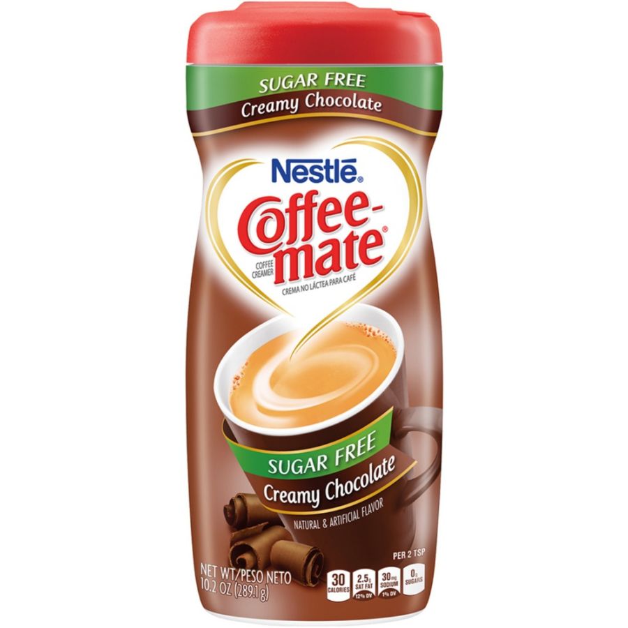 Nestlé Coffee Mate Creamy Chocolate Creamer -sockerfritt kaffegräddepulver 289 g