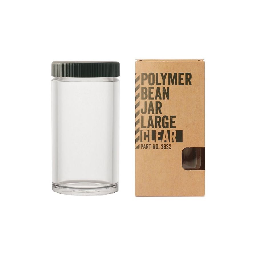 Comandante Polymer Bean Jar Large -kaffeburk, transparent