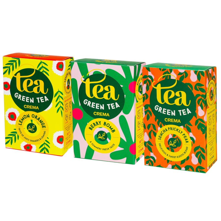 Crema Flavoured Green Tea Selection
