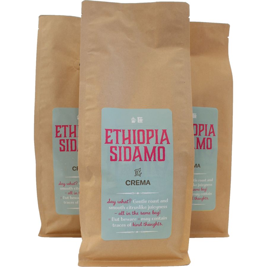 Crema Ethiopia Sidamo 3 kg kaffebönor
