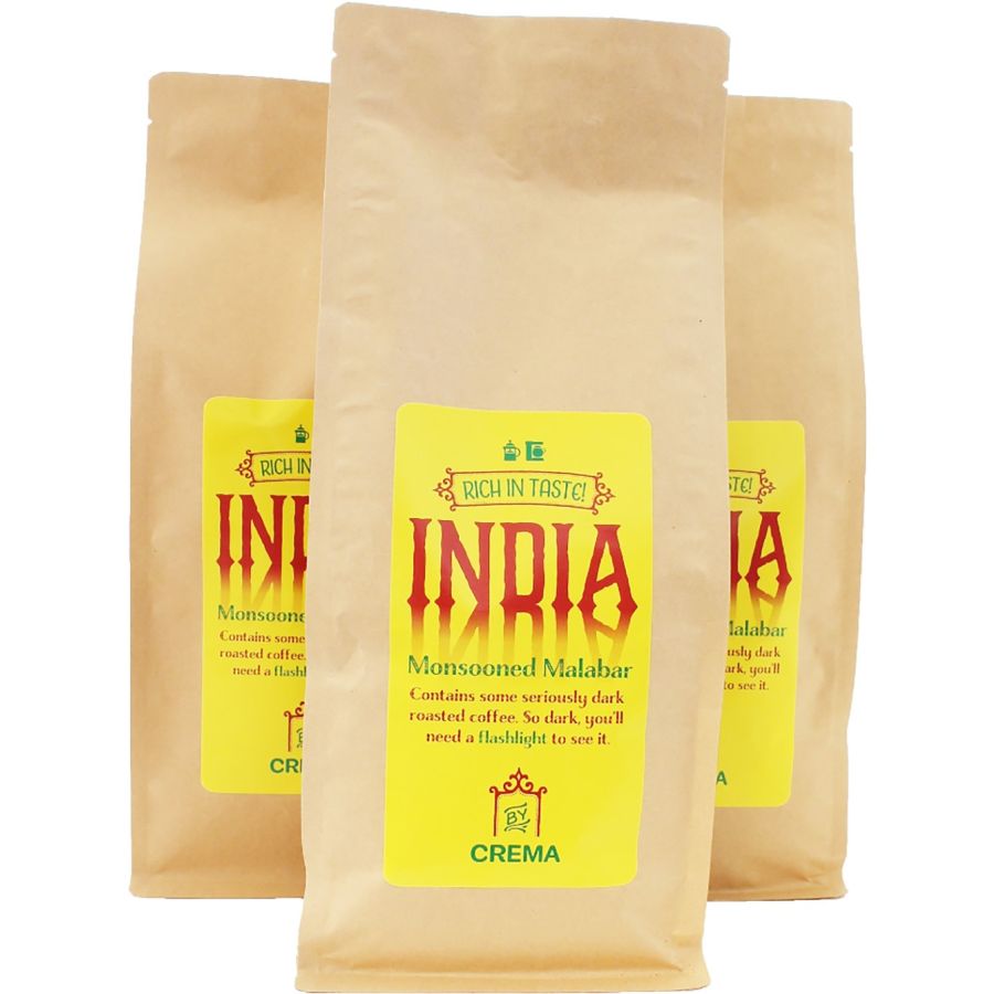 Crema India Monsooned Malabar 3 kg kaffebönor
