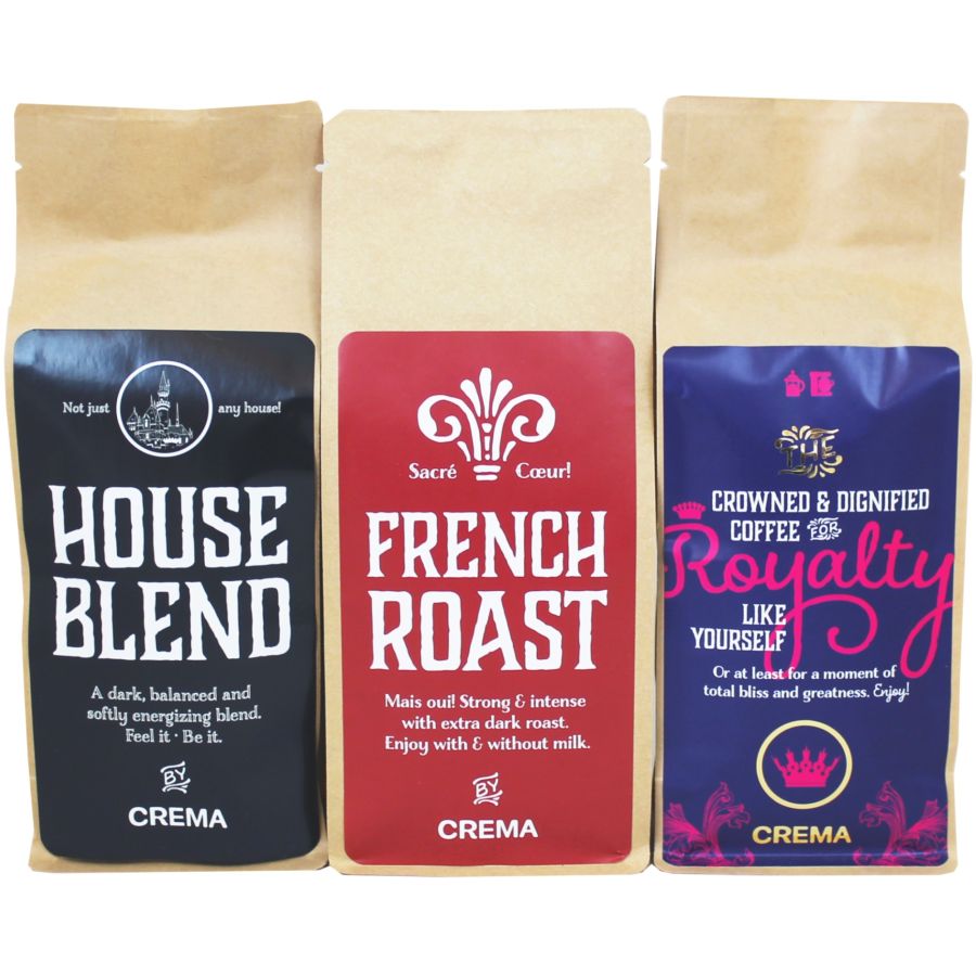 Crema Tasting Pack Bryggkaffe II - 3 x 250 g