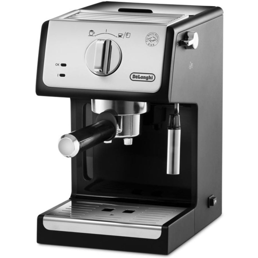 DeLonghi ECP33.21.BK Espresso Machine, Silver/Black