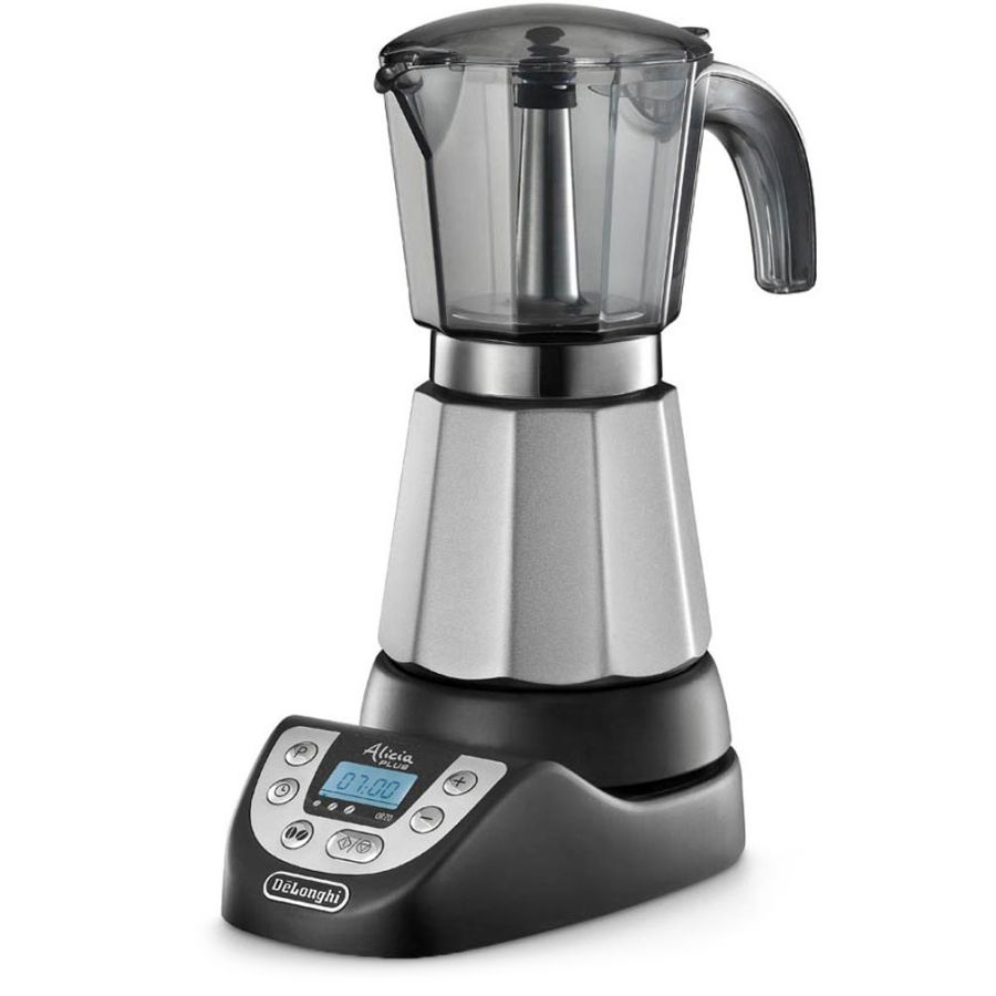 DeLonghi EMKP 63.B Alicia Plus Electric Stovetop Espresso Maker, 3 & 6 Cups