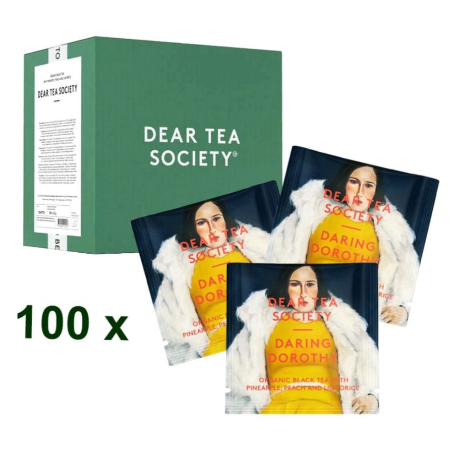 Dear Tea Society Daring Dorothy Organic Black Tea, 100 Tea Bags