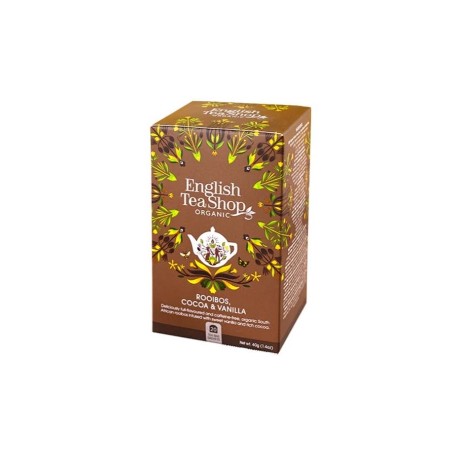 English Tea Shop Organic Rooibos, Cocoa & Vanilla, 20 teepussia