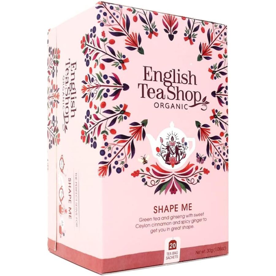 English Tea Shop Organic Green Tea Shape Me, 20 tepåsar