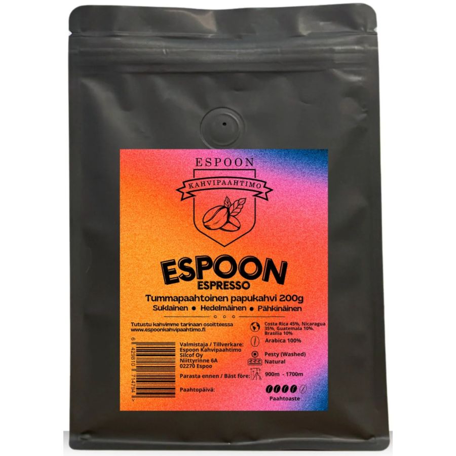 Espoon Kahvipaahtimo Espoon Espresso 200 g kaffebönor
