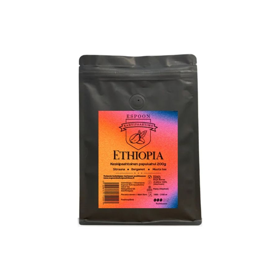Espoon Kahvipaahtimo Ethiopia 200 g kaffebönor