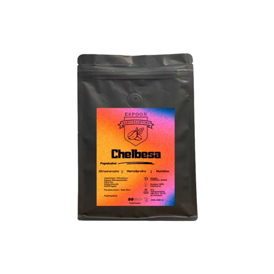 Espoon Kahvipaahtimo Etiopia Chelbesa Dry Fermented 200 g kaffebönor