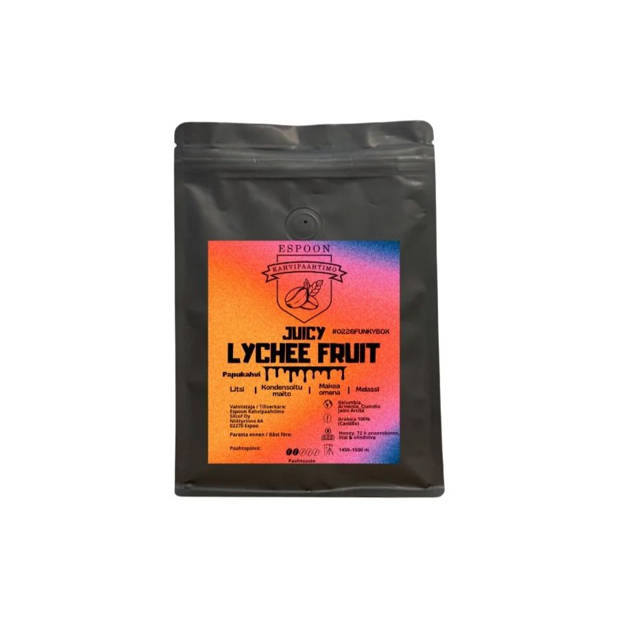 Espoon Kahvipaahtimo Juicy Lychee Fruit 200 g kaffebönor