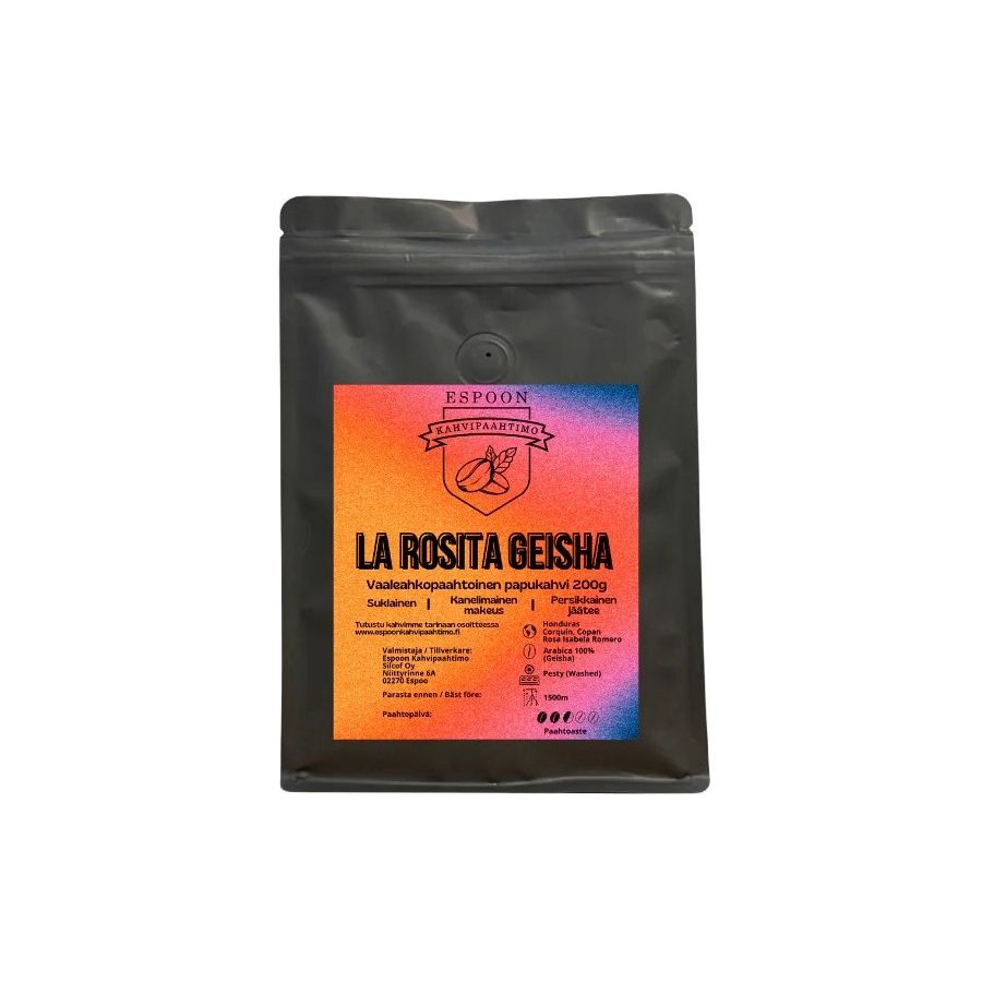 Espoon Kahvipaahtimo La Rosita Geisha 200 g kaffebönor