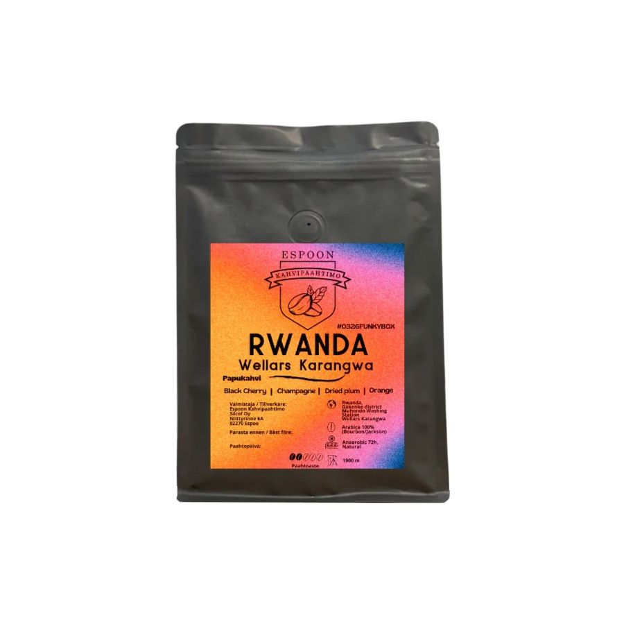 Espoon Kahvipaahtimo Rwanda Wellars Karangwa 72h Anaerobic 200 g kaffebönor