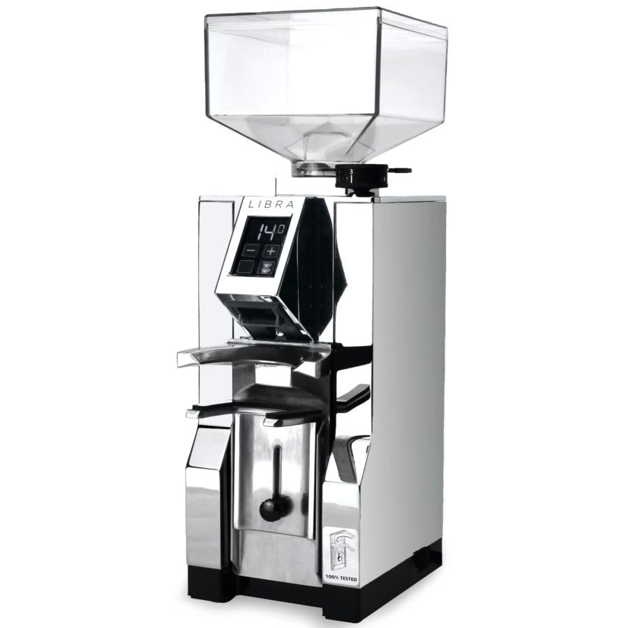 Eureka Mignon Libra 16CR espressokahvimylly, krom