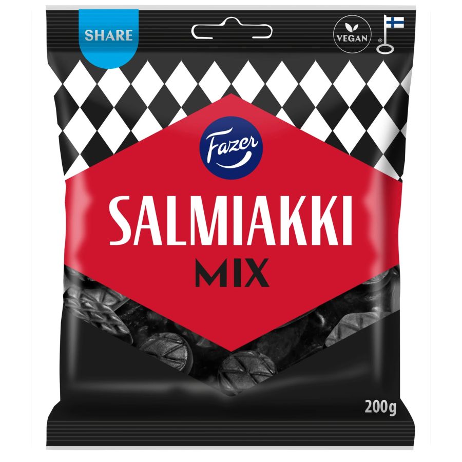 Fazer Salmiakki Mix salmiakgodis 200 g påse