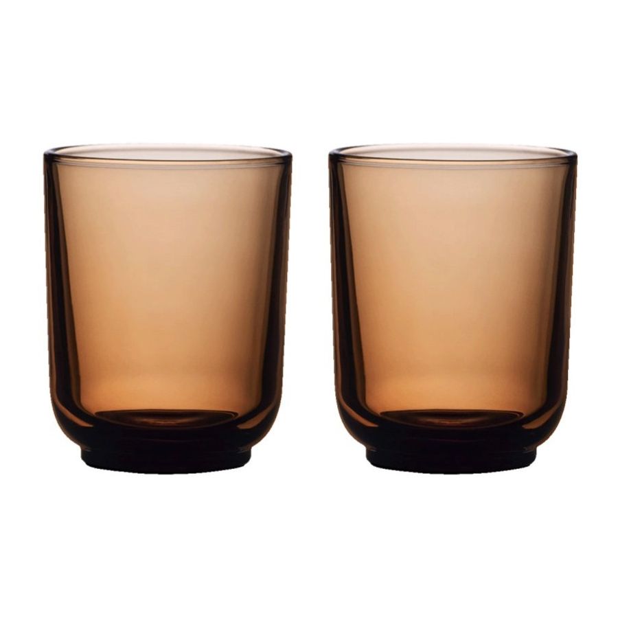 Fellow Pirch latteglas 2 x 325 ml, Amber