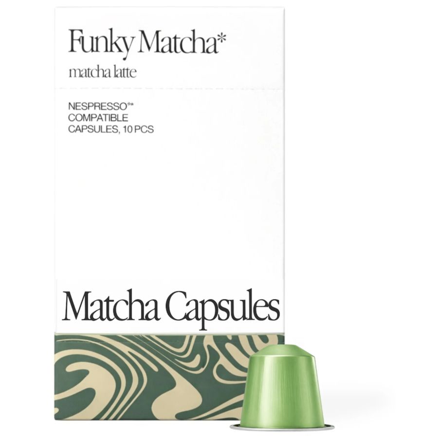 Funky Matcha Matcha Latte Nespresso-kompatibla matchakapslar 10 st.
