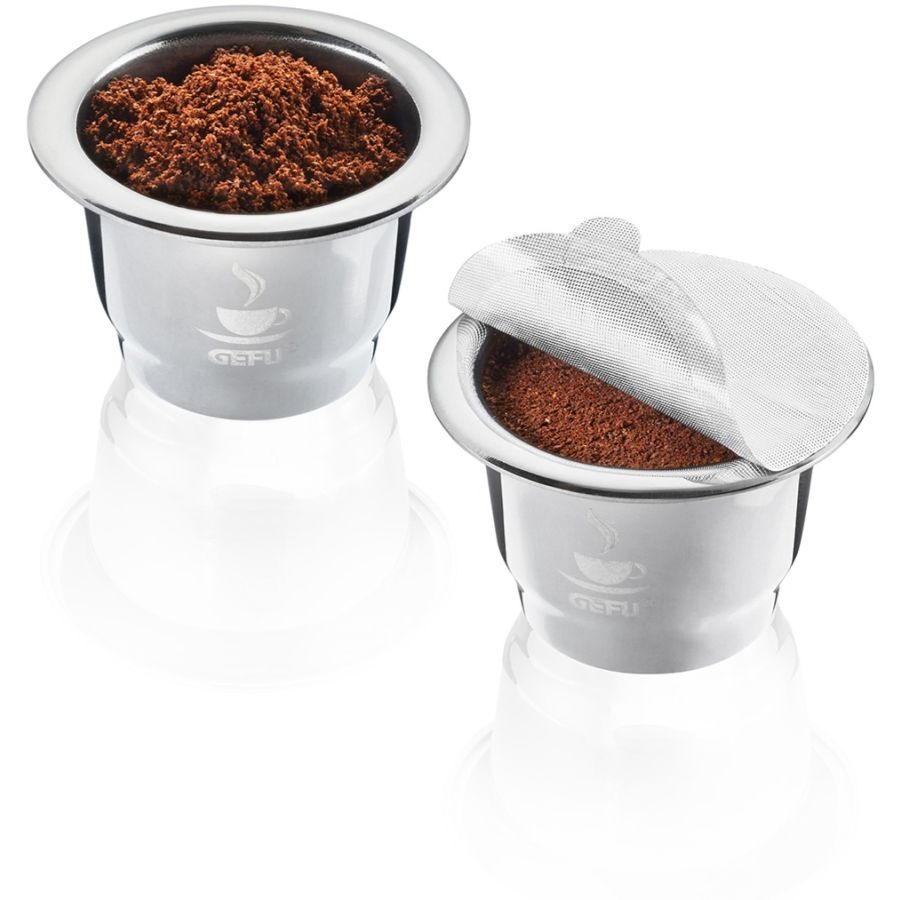 Gefu Conscio Reusable Nespresso-Compatible Coffee Capsules, 2 pcs