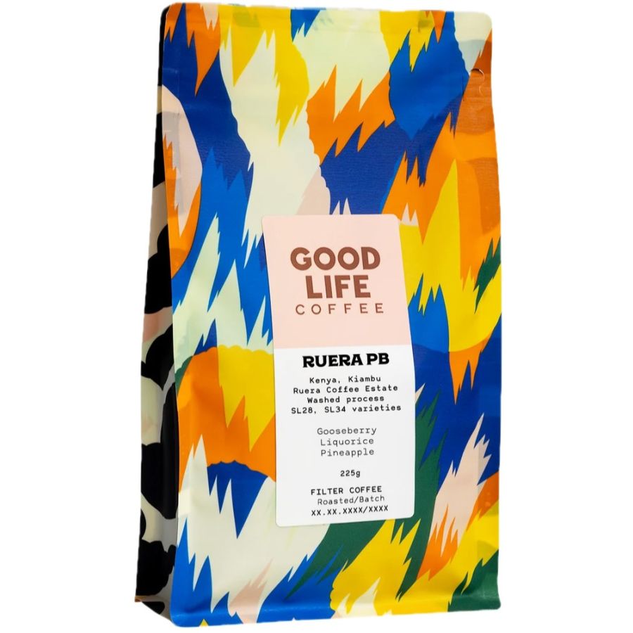 Good Life Coffee Ruera PB Washed, Kenya 225 g kaffebönor