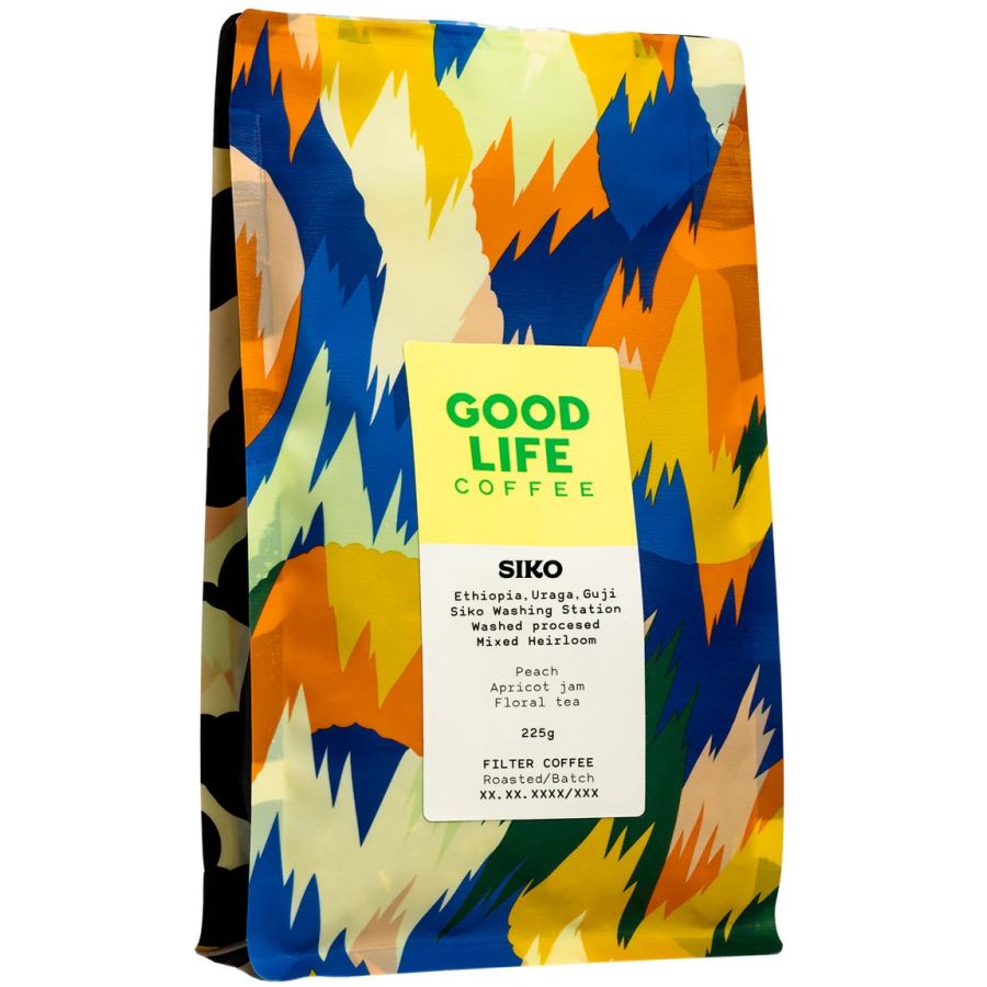 Good Life Coffee Siko Washed Heirloom, Etiopien 225 g kaffebönor