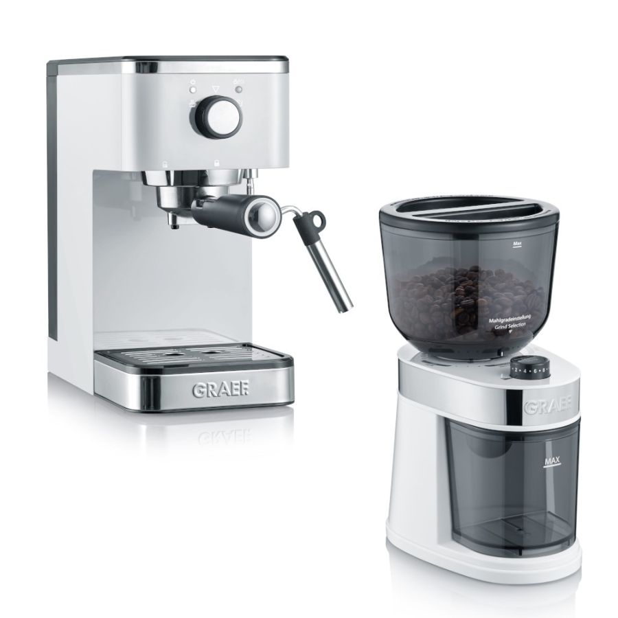 Graef Salita espressomaskin + CM201-kaffekvarn