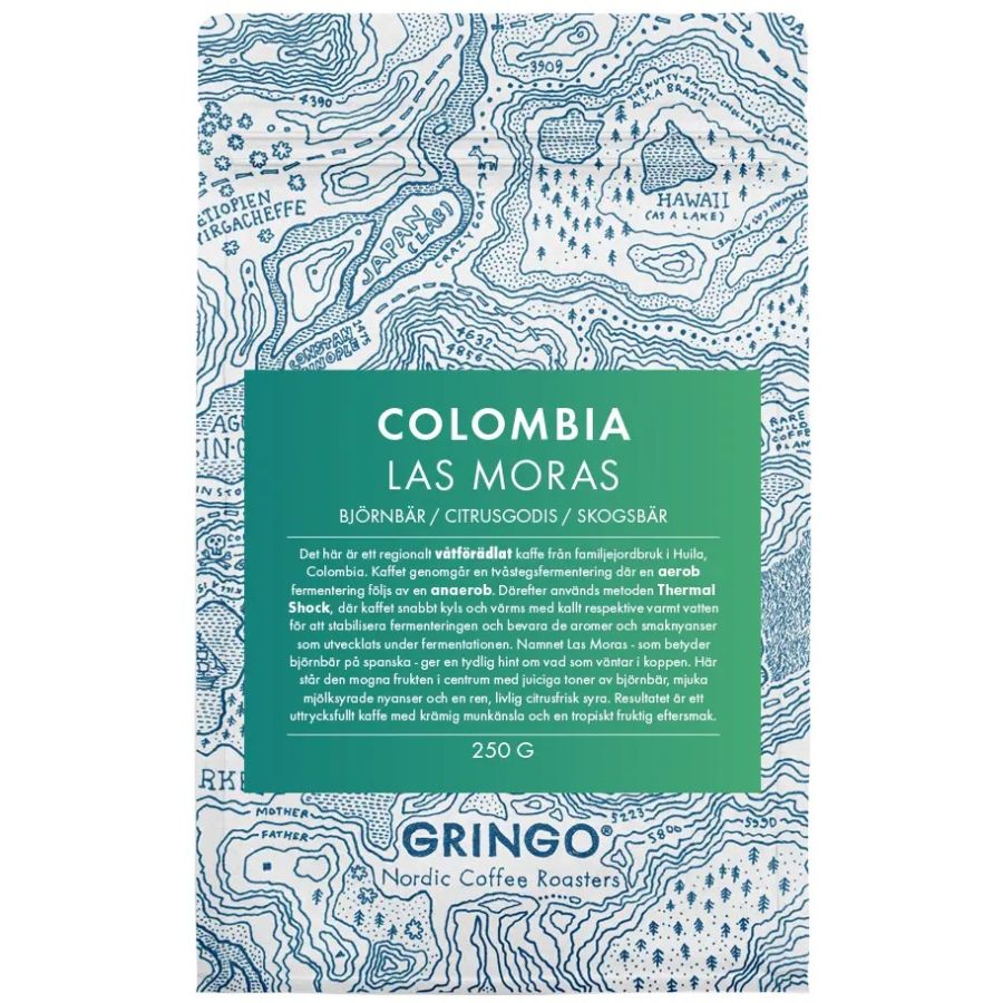 Gringp Nordic Colombia Las Moras 250 g kaffebönor