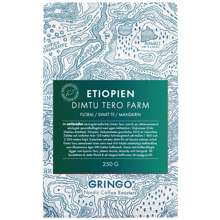 Gringo Nordic Etiopien Dimtu Tero Farm 250 g kaffebönor