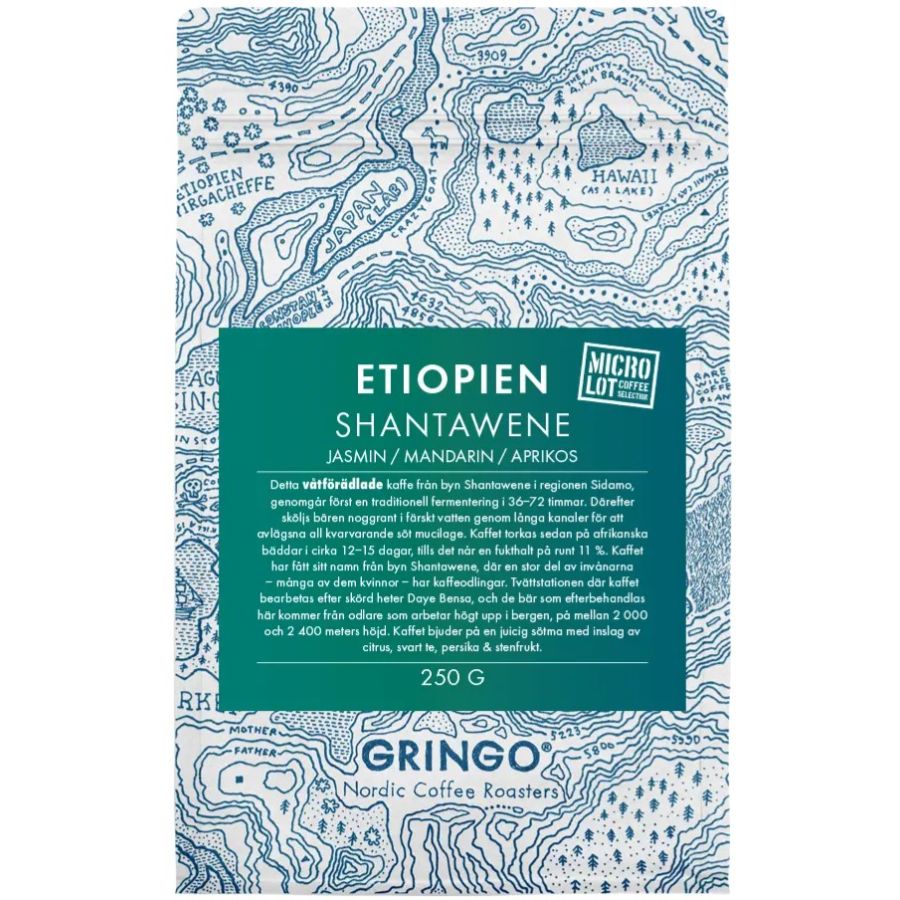 Gringo Nordic Etiopien Shantawene 250 g kaffebönor