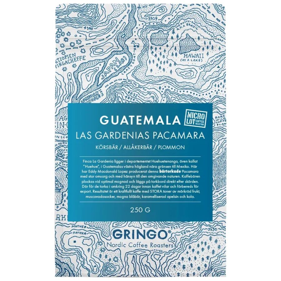 Gringo Nordic Guatemala Las Gardenias Pacamara 250 g kaffebönor