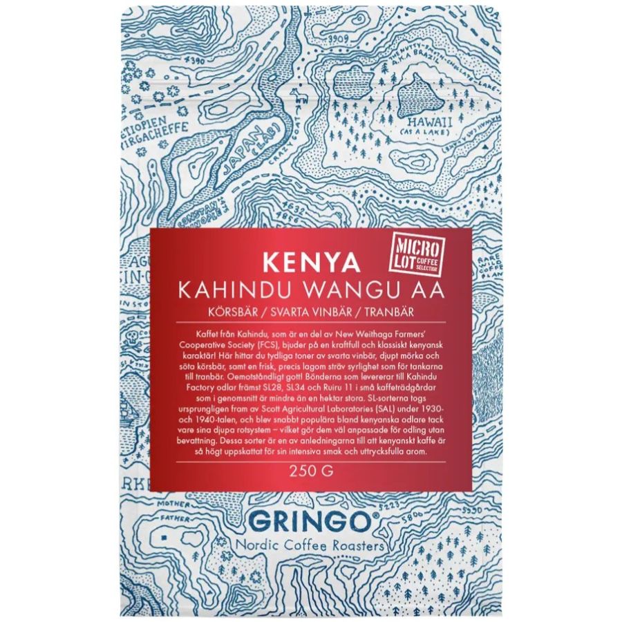 Gringo Nordic Kenya Kahindu Wangu AA 250 g kaffebönor