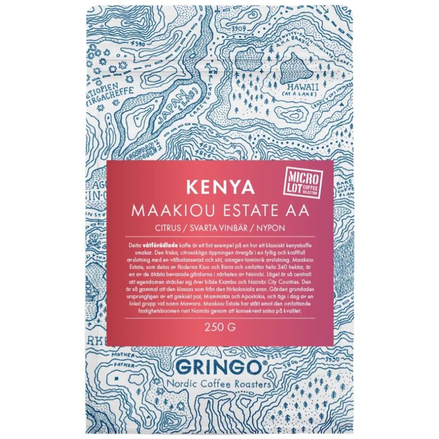 Gringo Nordic Kenya Maakiou Estate AA 250 g kaffebönor